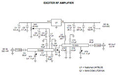 Exciter 2 Watt Amplifier Schematic
